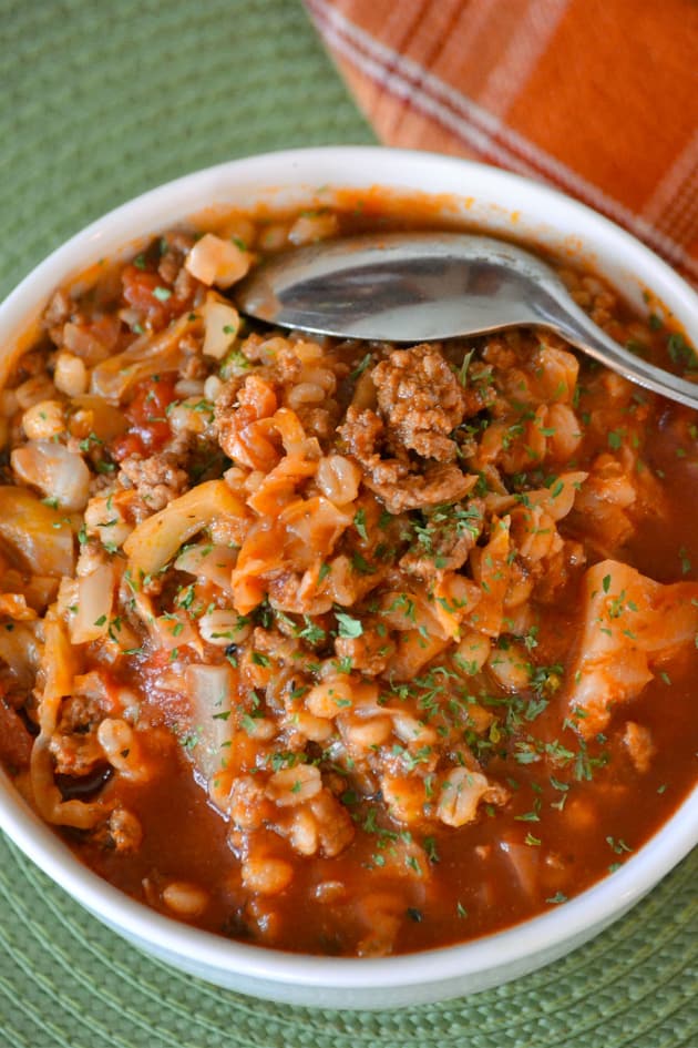 Stuffed Cabbage Soup with Barley Pic