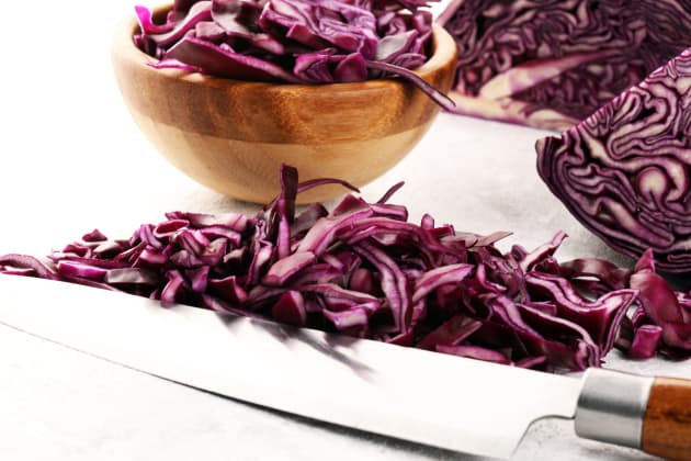 Red cabbage slaw image