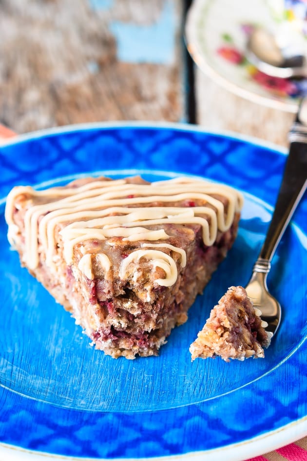 Banana Oatmeal Cake with Berries Food Fanatic