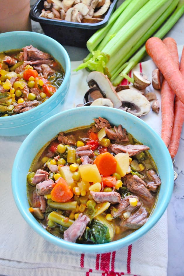 Recipe for vegetable beef soup in instant 2025 pot
