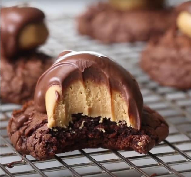 Brownie Peanut Butter Cookies