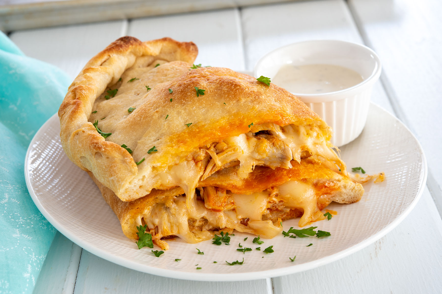 Buffalo Chicken Pizza Rolls - Bake. Eat. Repeat.