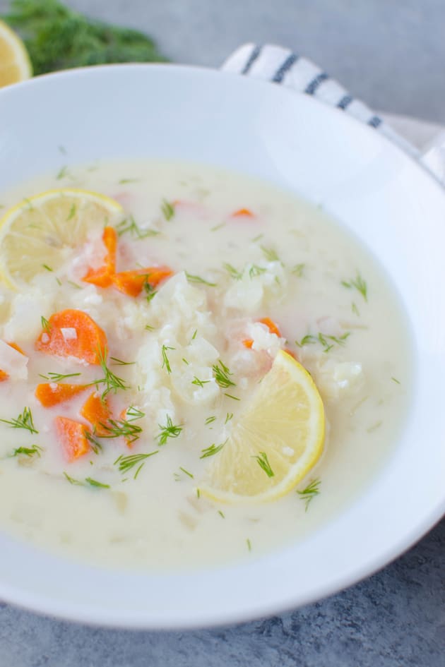 Paleo Greek Lemon Chicken Soup Recipe - Food Fanatic
