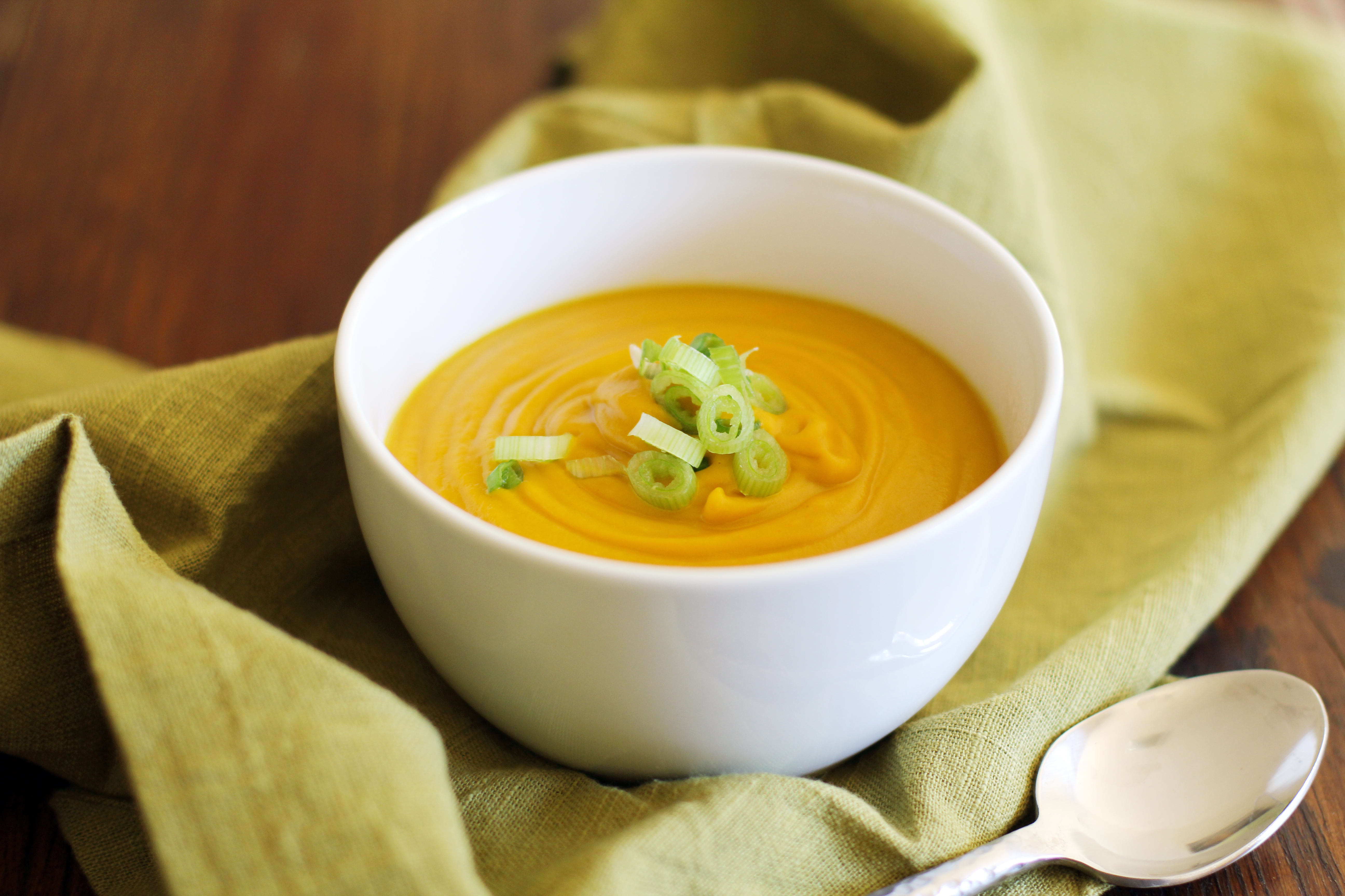 carrot ginger soup recipe, carrot and ginger soup