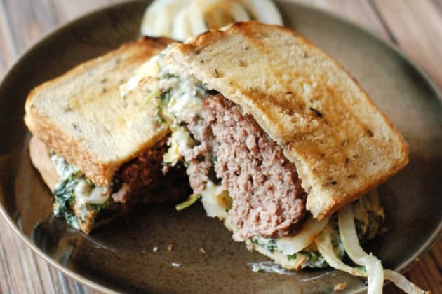Spinach Artichoke Patty Melt Photo