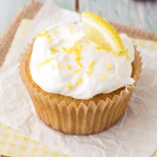 Lemon olive oil cupcakes photo