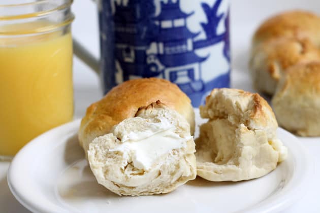 Homemade Bantam Bagel Bites with Cream Cheese Photo