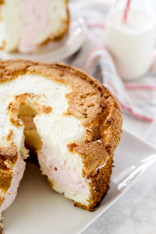 Strawberry Cream Angel Cake Picture