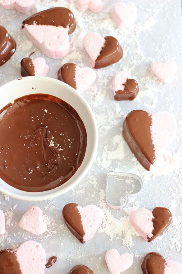 Chocolate Dipped Strawberry Marshmallows Picture