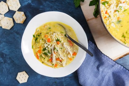 Chicken Cauliflower Rice Soup