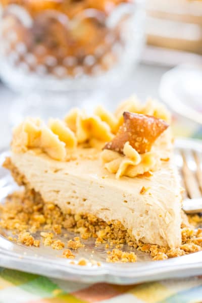 Peanut Butter Pie with Pretzel Crust Recipe - Food Fanatic