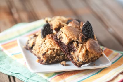 Oreo Peanut Butter Brownies: Brookie Goodness