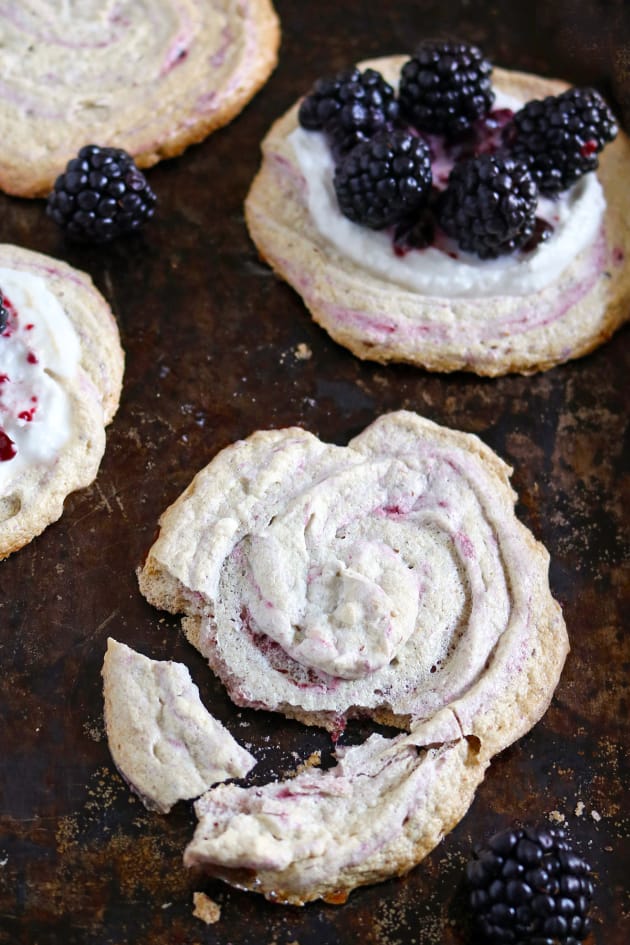 Blackberry Meringue Cookies Image