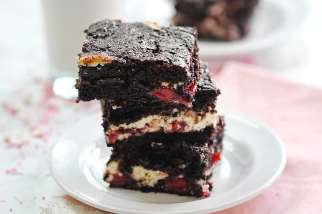Chocolate Cherry Cheesecake Bars Image