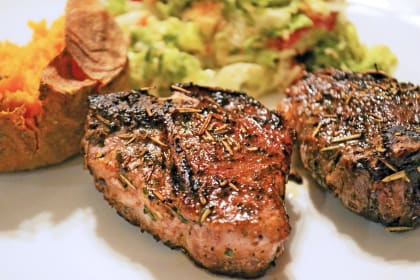 Pan Fried Lamb Chops with Rosemary Recipe