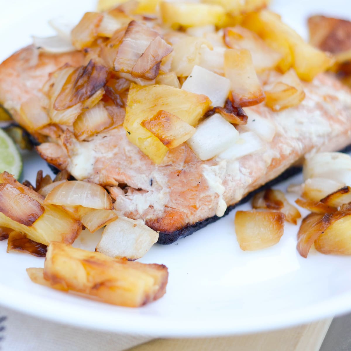 Grilled Salmon with Pineapple Salsa Recipe image