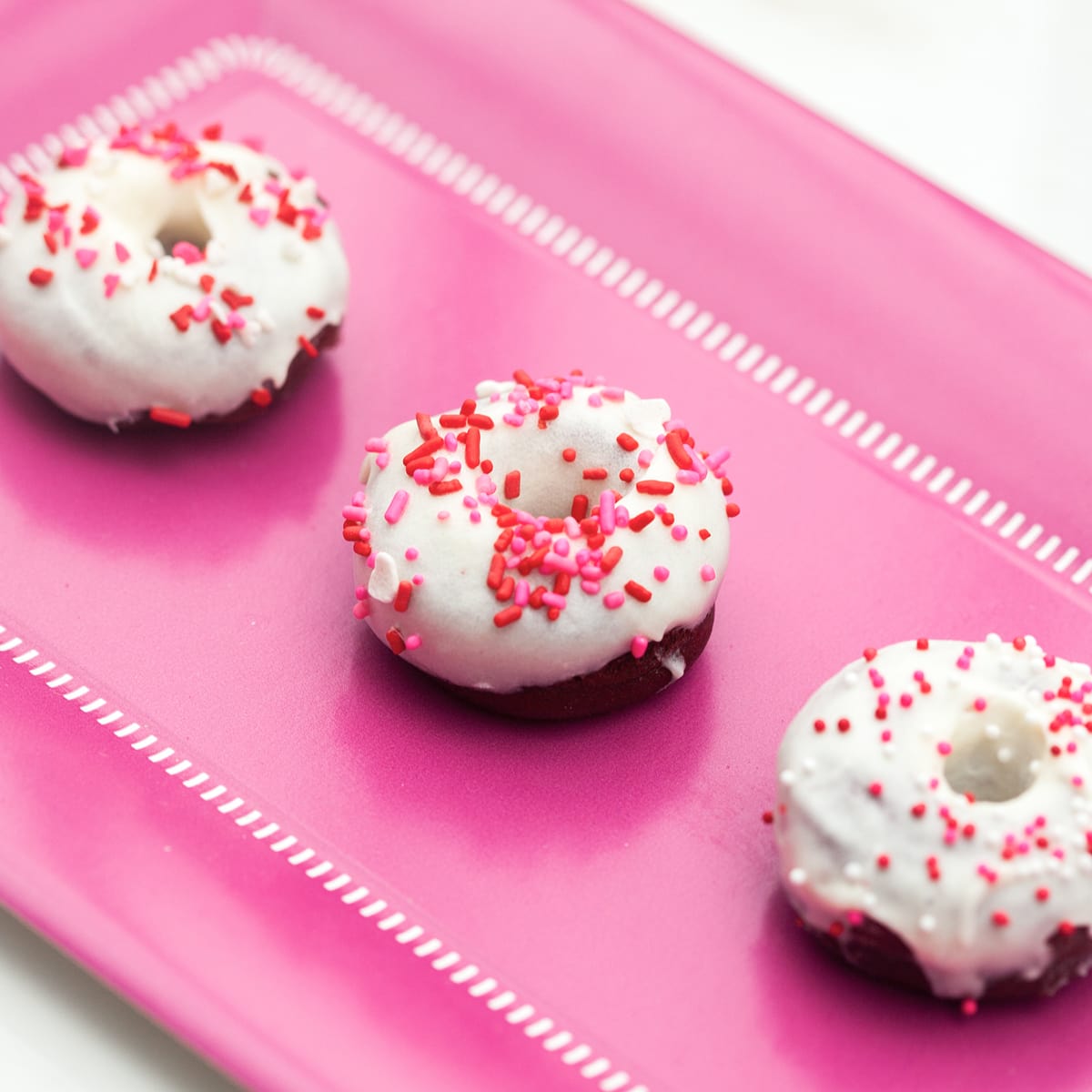 Mini Red Velvet Donuts Recipe Food Fanatic
