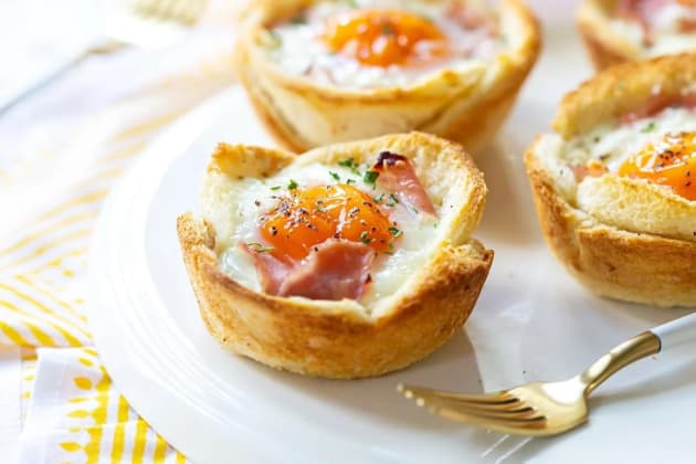 Croque Madame Breakfast Cups Recipe Photo