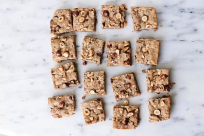 Vegan Hazelnut Blondies