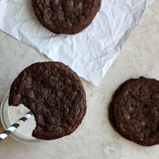 Toffee nutella cookies photo