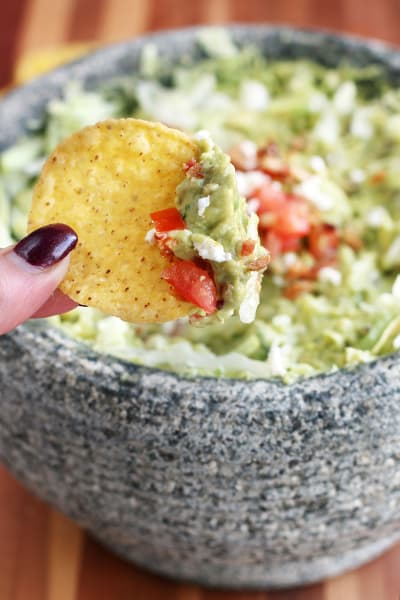 BLT Goat Cheese Guacamole Pic