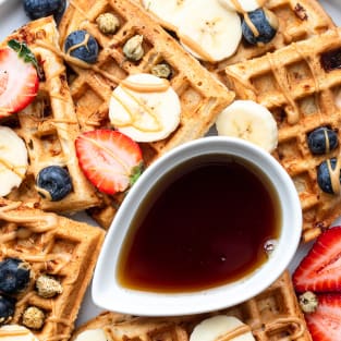 Protein waffles photo