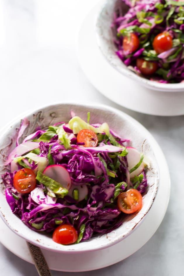 Quick Easy Red Cabbage Salad Pic