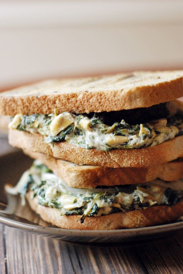 Spinach Artichoke Patty Melt Pic