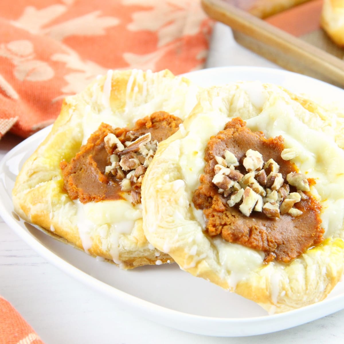 Pumpkin Cream Cheese Danish Recipe Food Fanatic