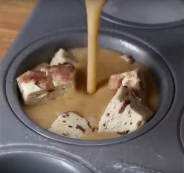 Making Cinnamon Roll Muffins