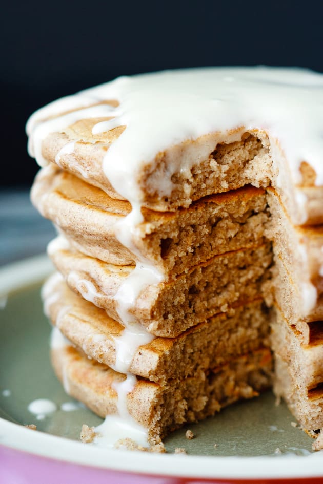 Cinnamon Roll Pancakes Food Fanatic
