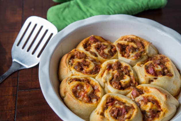Homemade Pizza Rolls with Sausage & Pepperoni - Food Fanatic
