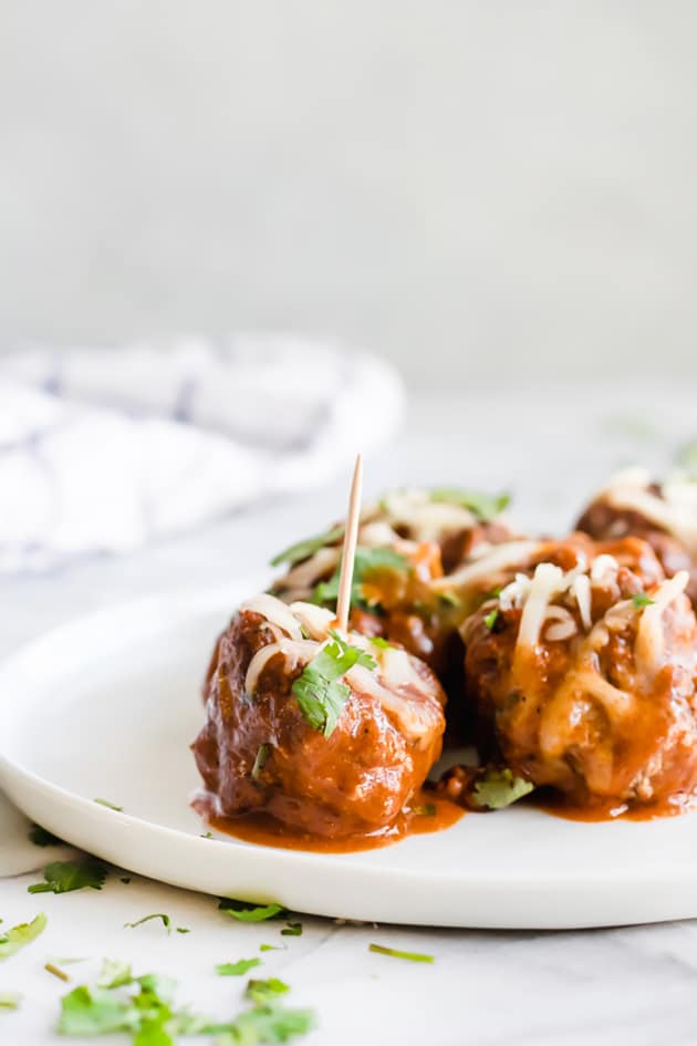 Tex Mex Enchilada Meatballs Image