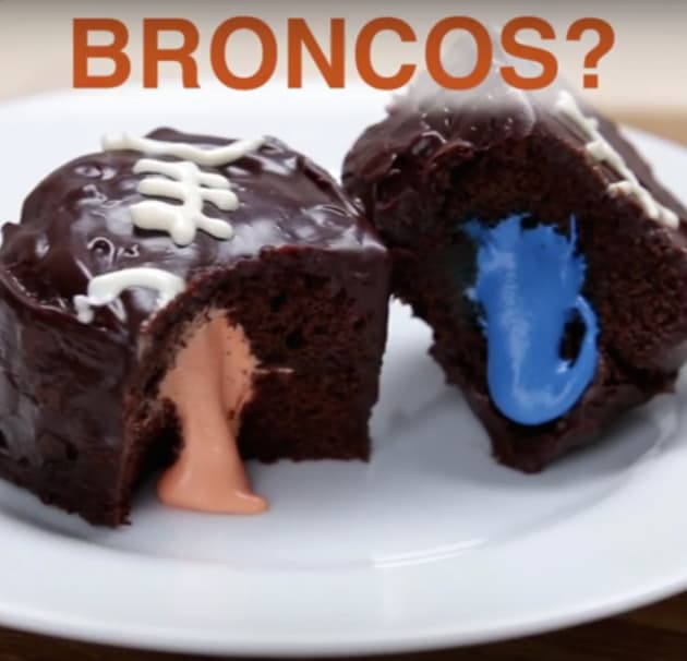 Broncos Cupcakes