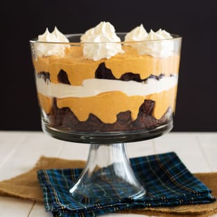 Pumpkin brownie trifle photo