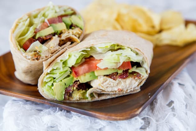 The Best Chicken Club Wrap Recipe (with video) • Bake Me Some Sugar