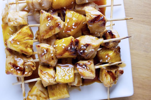 Pineapple Teriyaki Chicken Skewers Image