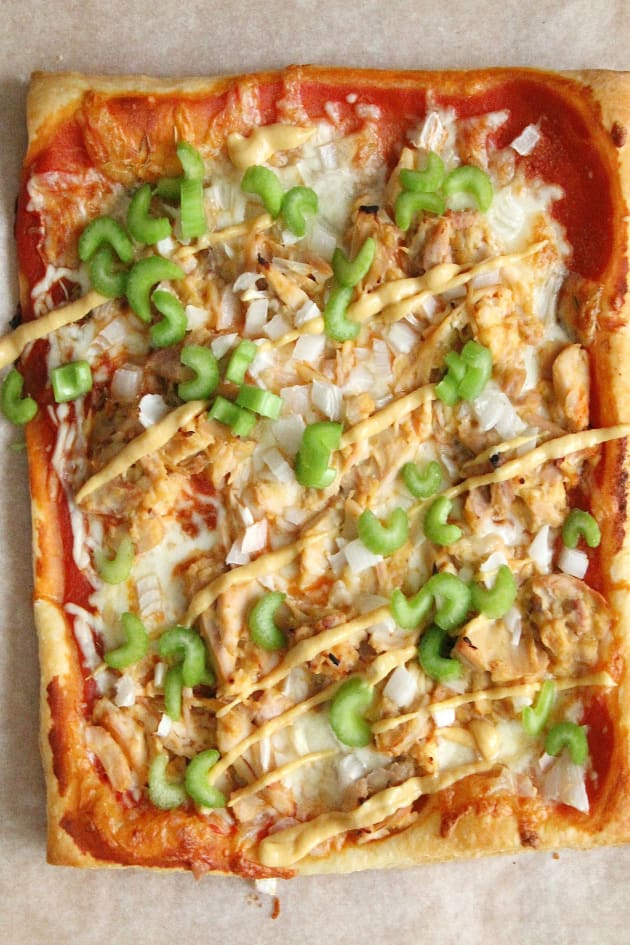 Puff Pastry Honey Mustard Chicken Pizza Pic