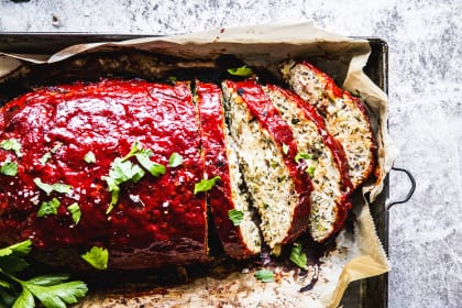 Greek Turkey Zucchini Meatloaf