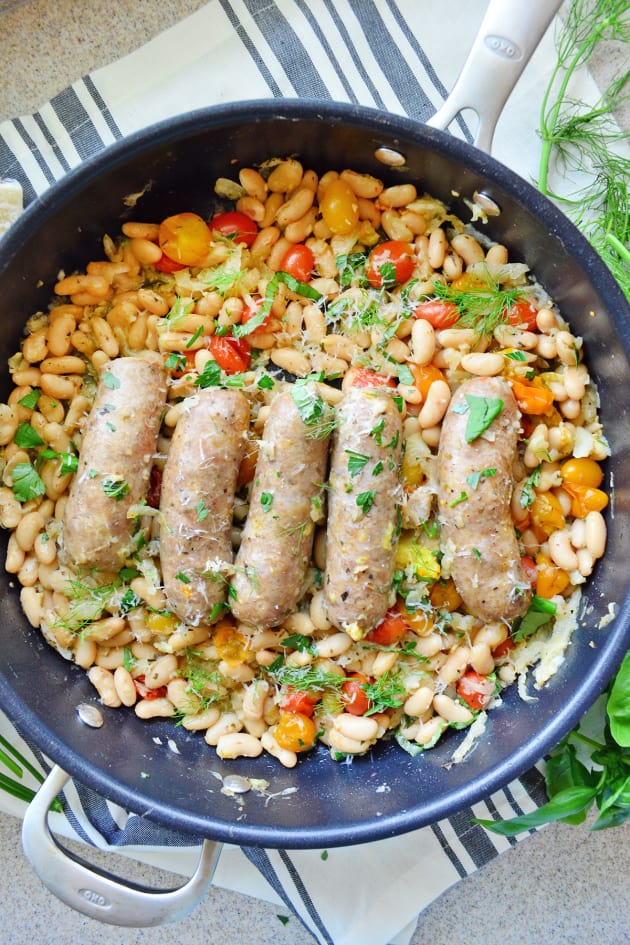 Italian Sausage and White Beans Skillet - Food Fanatic
