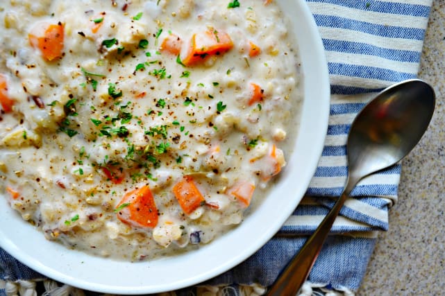 Slow Cooker Chicken and Wild Rice Soup