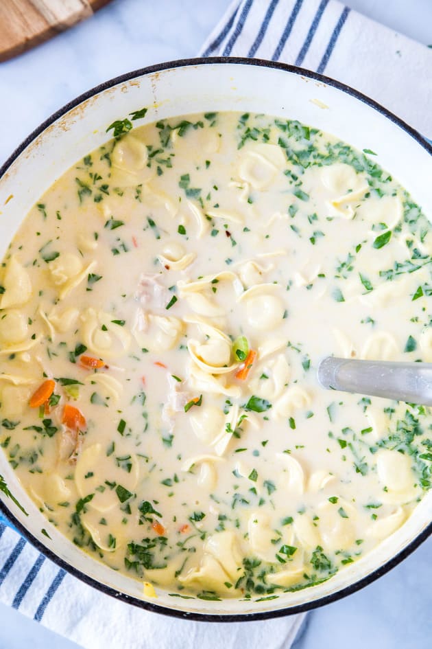Creamy Chicken Tortellini Soup Picture