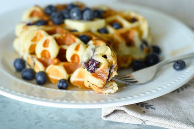 Gluten Free Blueberry Waffles Image