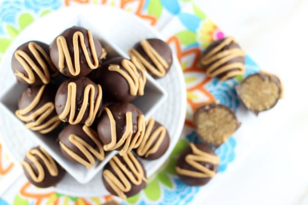 Chocolate Peanut Butter Cake Truffles Photo