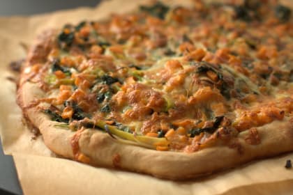 Kale and Sweet Potato Pizza: A Simple, Vegetarian Delight