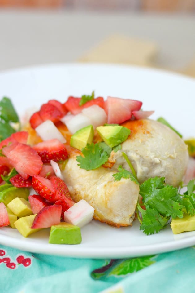 Strawberry Salsa Chicken Picture Food Fanatic