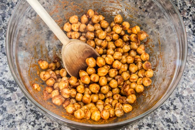 Chickpeas in Mixing Bowl