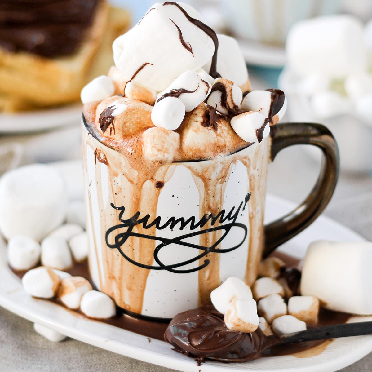 Boozy Buckeye Hot Chocolate