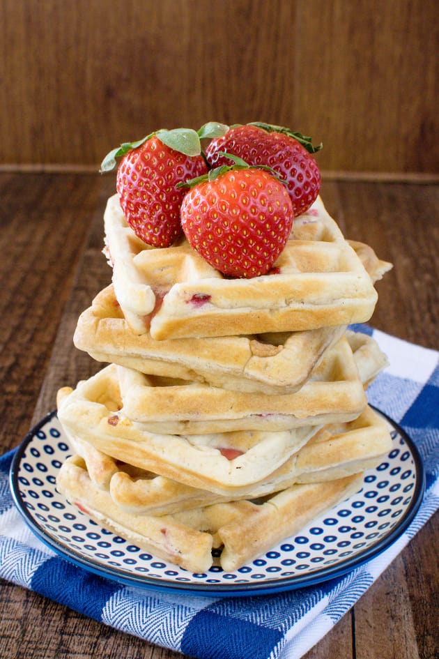 Homemade Strawberry Waffles Picture