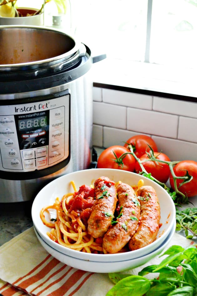 Instant Pot Italian Sausage Bell Pepper Sauce Picture